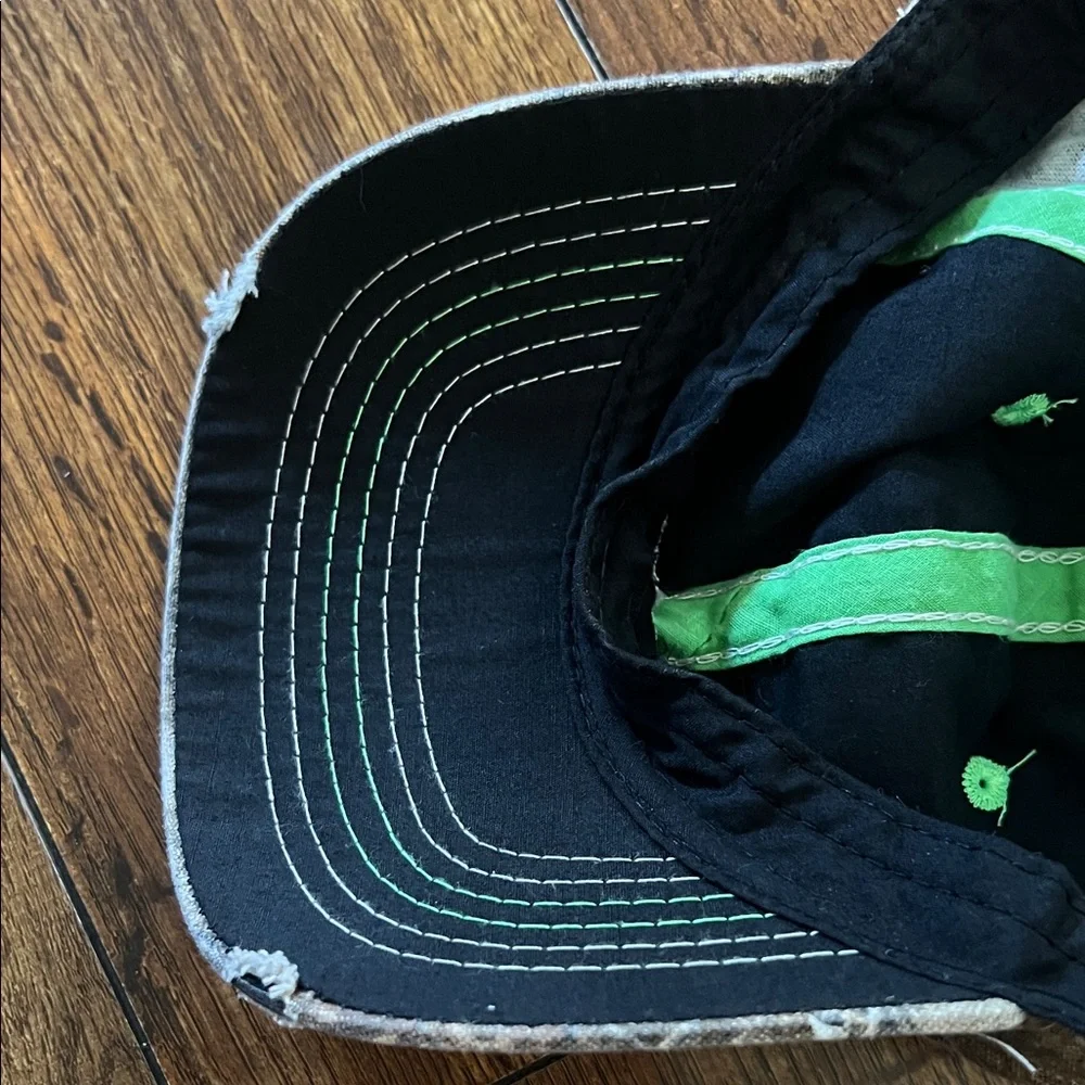 Kids Camo Hat with Green Highlights